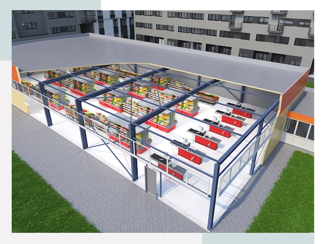 Строительство магазинов в Нефтеюганск от 610 руб. за м²