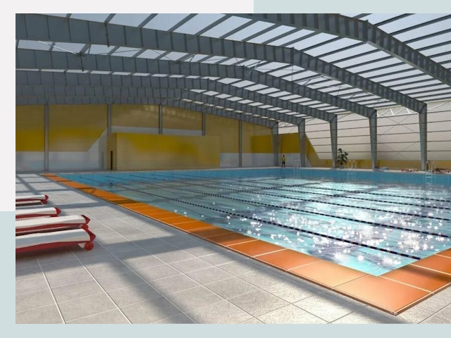 Строительство крытых бассейнов в Нефтеюганске