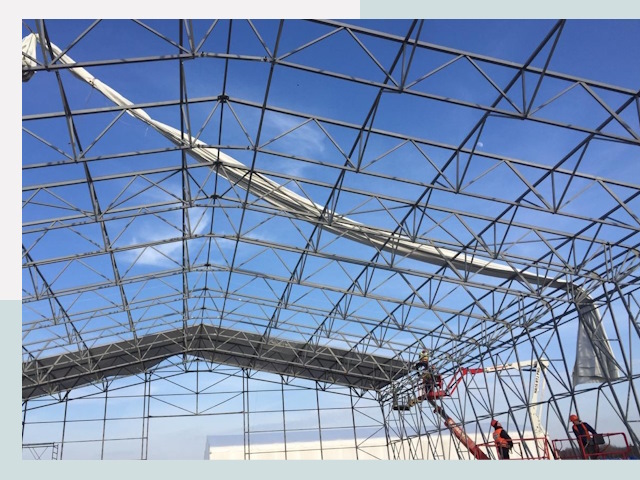 Шатровые ангары от 610 руб. в Нефтеюганске и Тюменской области