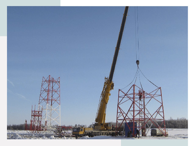 Монтаж вышек связи в Нефтеюганске